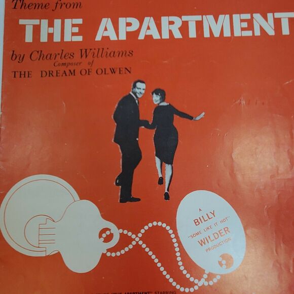 The Apartment Theme Sheet Music Film Soundtrack Piano Solo 1940s Cover Art F3M - Picture 2 of 5
